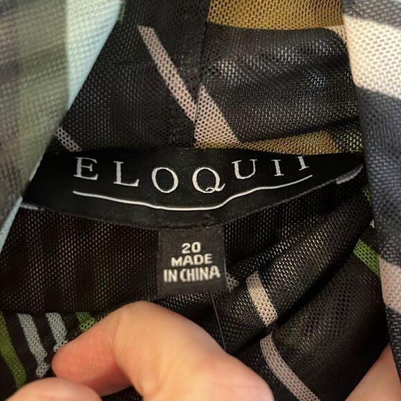 NWT Eloquii Mesh Turtleneck Midi Dress size 20 Plus Size Bodycon - Picture 7 of 13